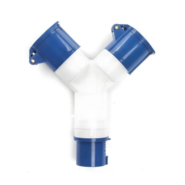 16a 2 way electric hook up splitter adaptor