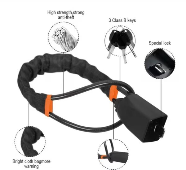 adjustable anti theft steering wheel lock with 2 keys