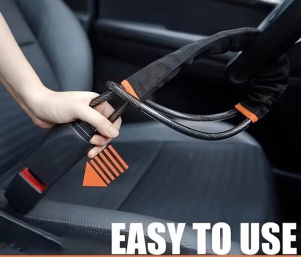 adjustable anti theft steering wheel lock with 2 keys