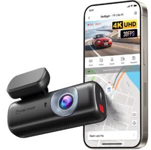 red tiger 4k forward facing dash cam with wifi & gps