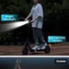 i8 lightweight electric scooter – 8.5” pneumatic tires