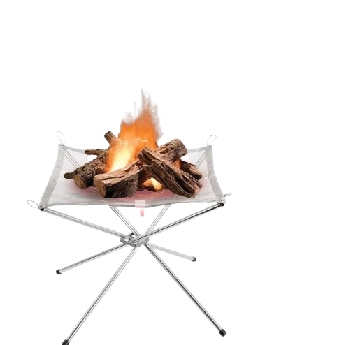 portable folding camping fire pit – heat resistant