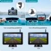 magnetic solar charging wireless parking camera with 7" dvr monitor & bsd blind spot alarm for motorhomes, vans & caravans