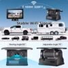 magnetic solar charging wireless parking camera with 7" dvr monitor & bsd blind spot alarm for motorhomes, vans & caravans