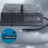 15,000mah rechargeable power bank with magnetic base & 12v dc connector