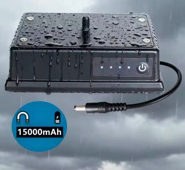 15,000mah rechargeable power bank with magnetic base & 12v dc connector