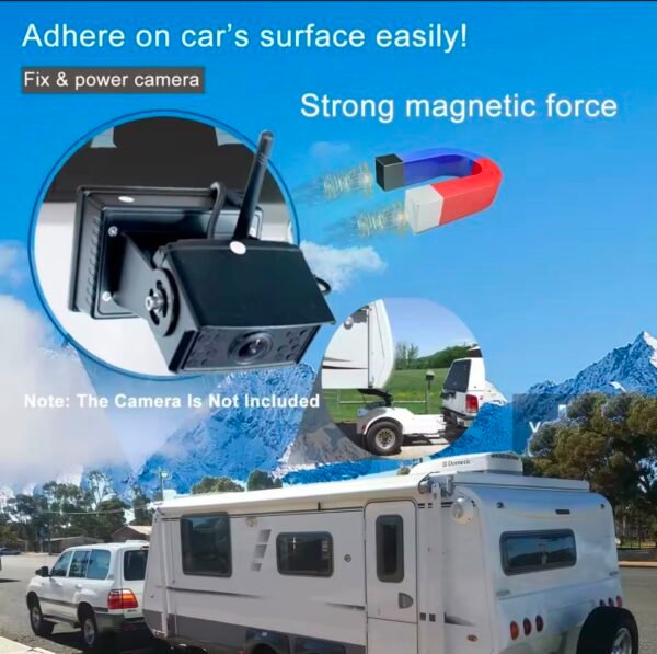15,000mah rechargeable power bank with magnetic base & 12v dc connector
