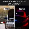 2pcs led emergency roadside safety flares with carry case (battery not included)
