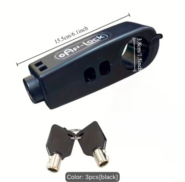 anti theft motorcycle handlebar lock with 2 keys