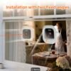 3mp 1296p window security camera with wifi & night vision