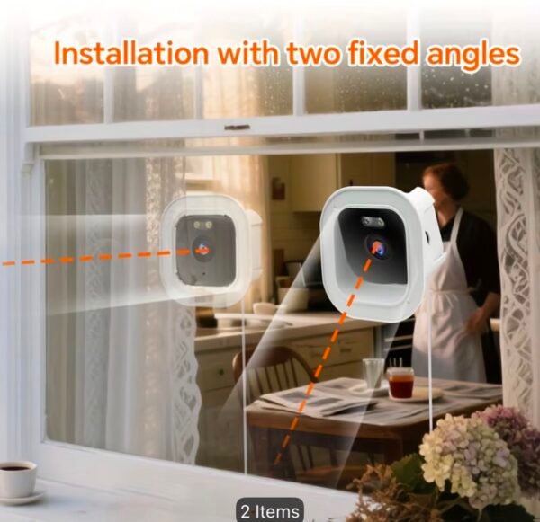 3mp 1296p window security camera with wifi & night vision