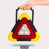 portable solar led emergency warning triangle light – usb rechargeable