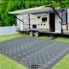 portable folding camping toilet with storage pouch & trash bags