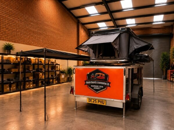 Awning and skyscape roof tent 8ft x 5ft Adventure Trailer with Sunscape 270° Awning & Skyscape Roof Tent
