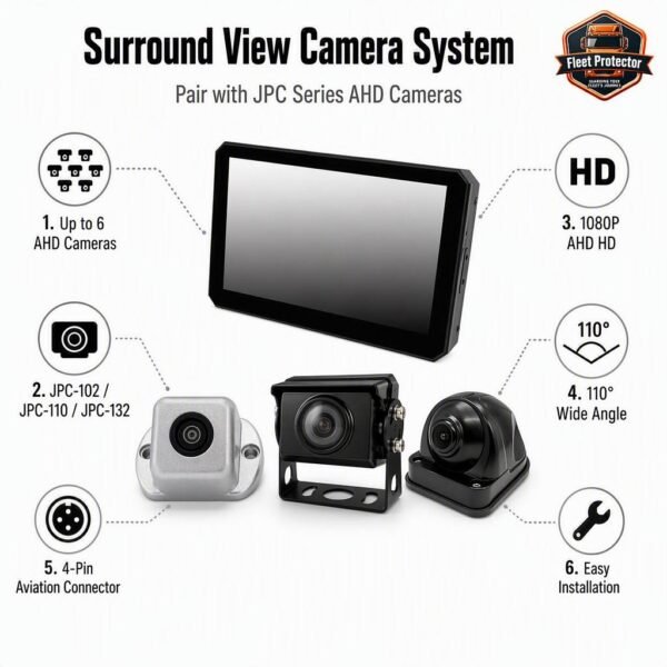 Camera 360° Touchscreen Camera System – HGV & Vans