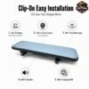 Easy Installation 9.66 " Touchscreen Rear View Mirror Dash Camera