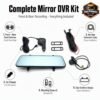 Mirror Kit 9.66 " Touchscreen Rear View Mirror Dash Camera